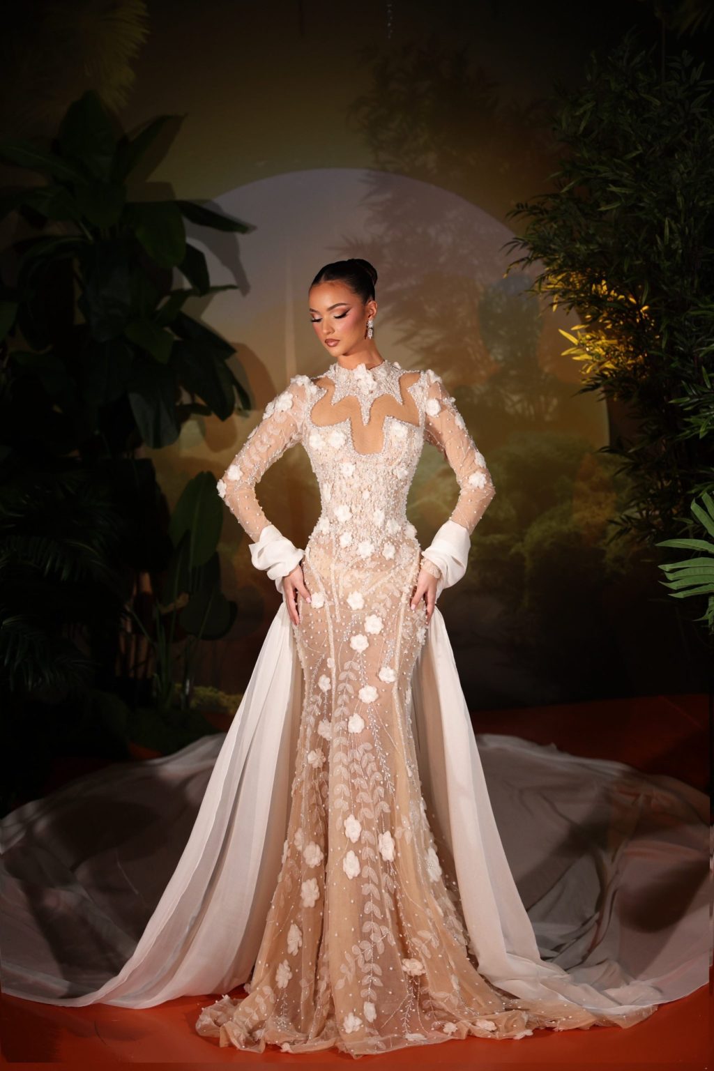 Arbelá - Floral Beaded Gown