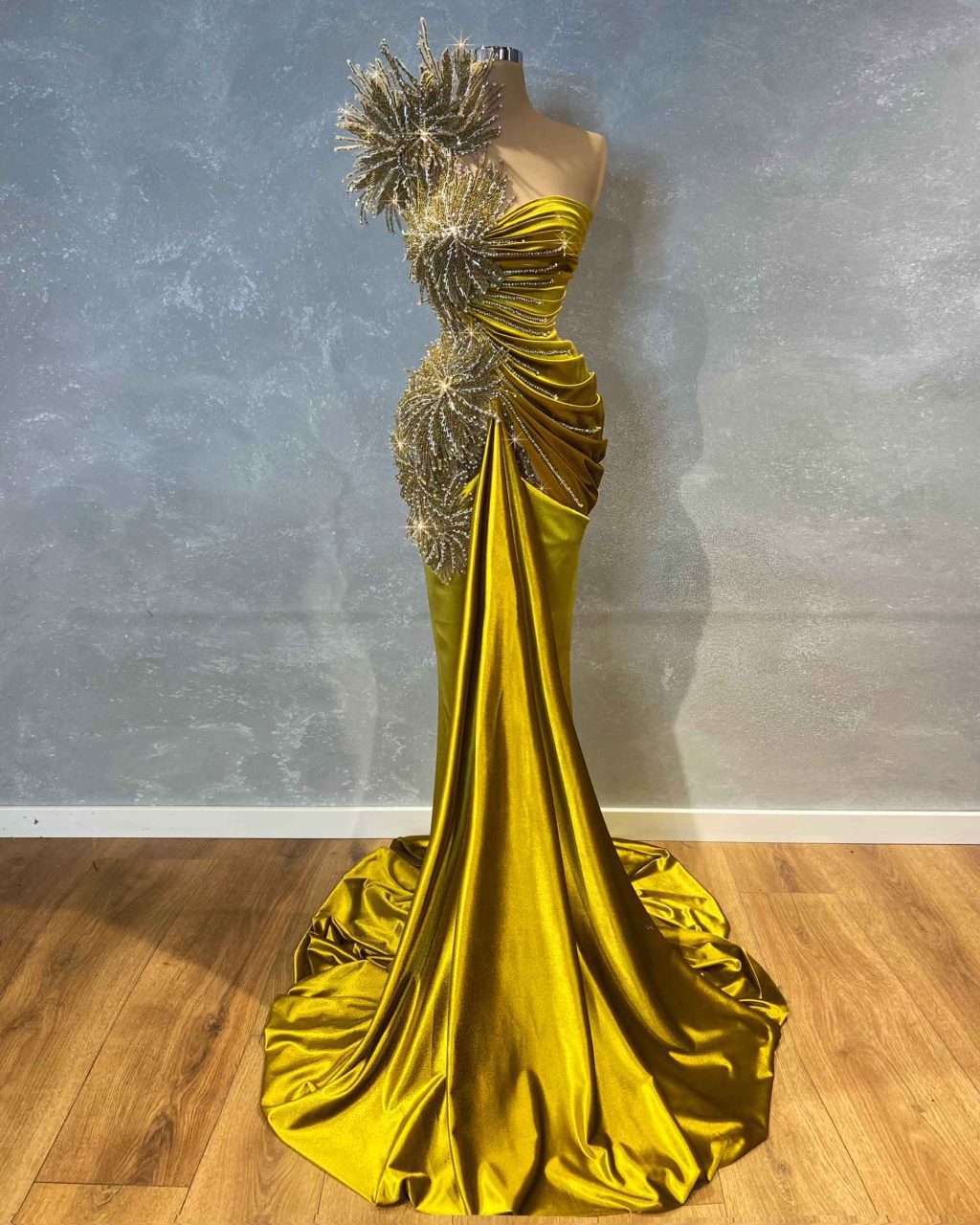 Strapless Long Evening Dress